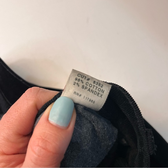 J Brand Black Pencil Leg Corduroy Pants Cotton Slim Skinny, size 27 - Picture 12 of 15